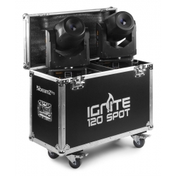 ZESTAW 2x Głowa ruchoma 120W LED SPOT BeamZ IGNITE120 z dedykowanym case'm